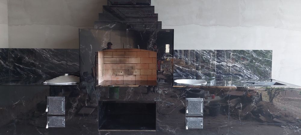 Ёзги ошхона барбикю курамиз.