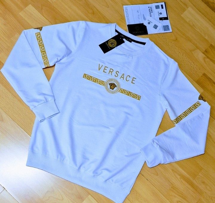 Bluza Versace logo auriu/bumbac/super calitate, import Italia