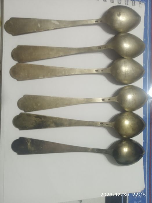 Комплект серебро 6шт 875проба