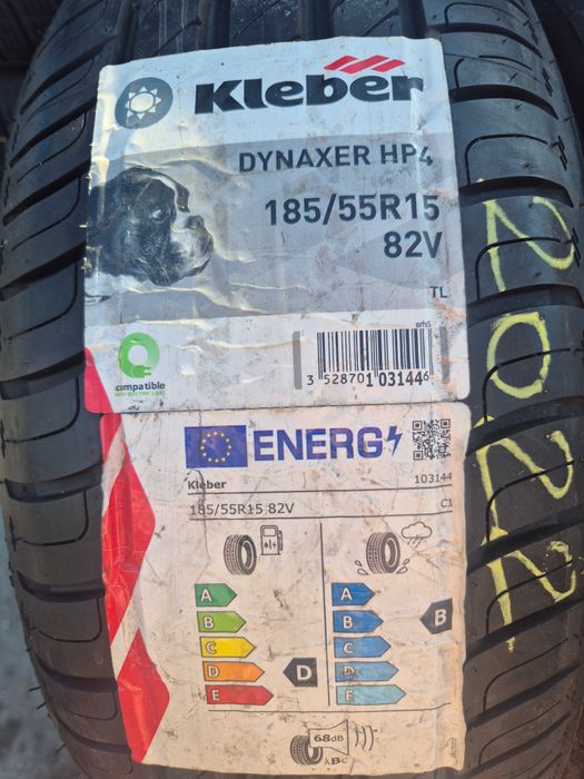 2 Anvelope de VARA - 185/55/15 82V - KLEBER - NOI - DOT 2022 !