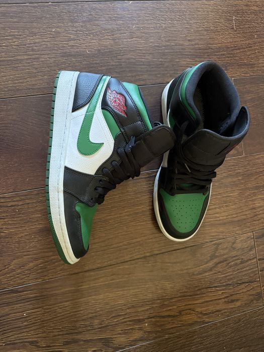 Nike Air Jordan 1 Mid Green/Black/White Originale masura 44,5