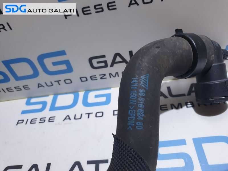 Furtun Conducta Tub Tubulatura Apa Peugeot 508 2.0 HDI 2010 - 2018 Cod 9681662480