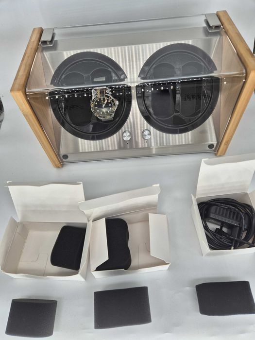 Watch Winder Smith Bamboo 4 Ceasuri Automate - Resigilat