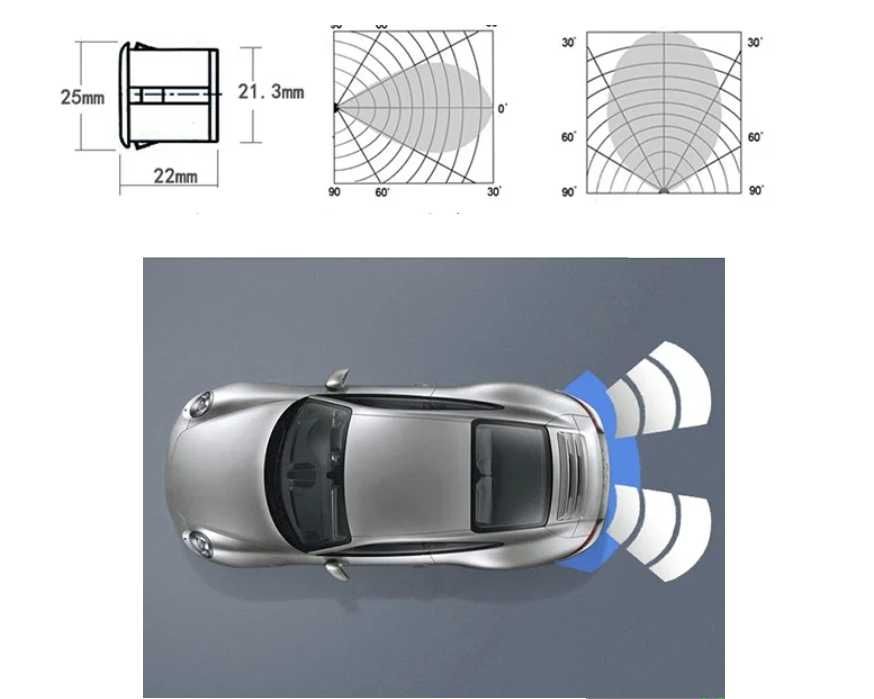 Парктроник с 4 датчика и LED дисплей