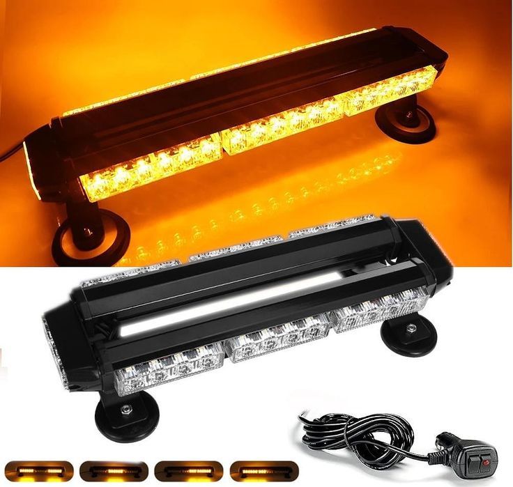 LED Аварийна сигнална лампа с двустранна блиц светлина с 7 режима