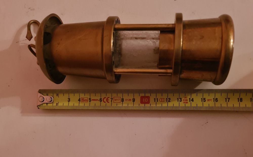 Миньорска лампа бронзова внос от Германия