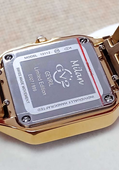 Ceas GV2 by Gevril  12112B Milan Swiss Quartz  Diamond – Femei