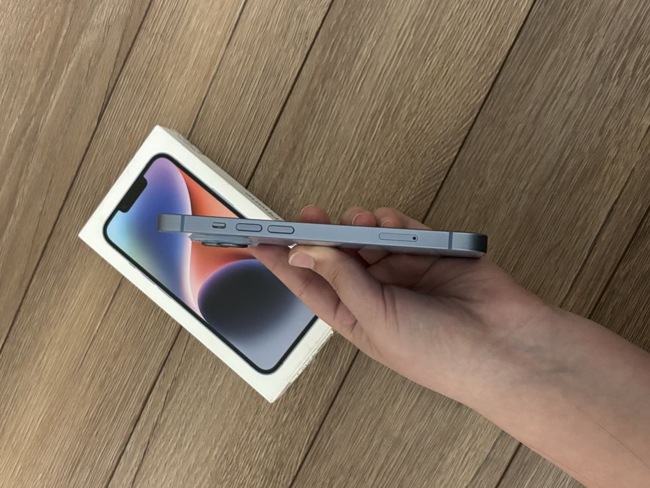 iPhone 14,128гб,голубой,сост 100%