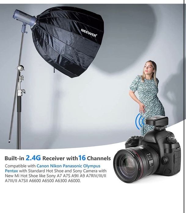 Светкавица. Neewer vision 4! Моноблок. Светкавица. Фото. Софтбокс.