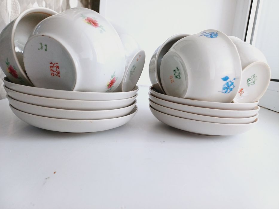 Пиалушки с блюдцами 2 набора