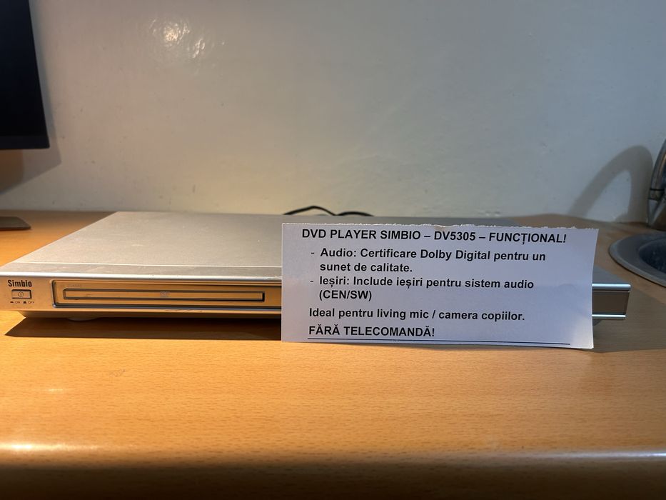 DVD PLAYER SIMBIO DV5305 Funcțional.