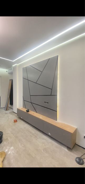 Кухонный гарнитур,шкаф,тв зона