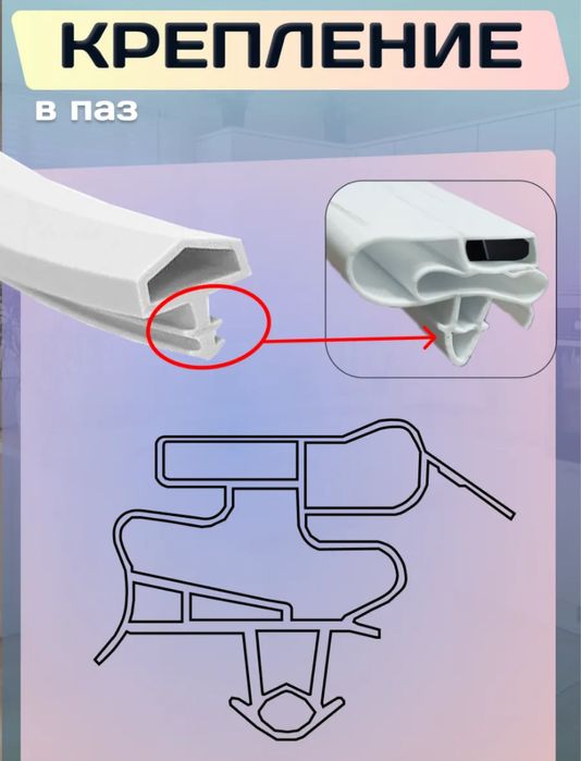 Уплотнительная резинка на холодильник LG