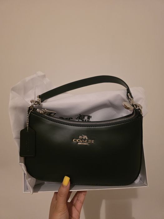 Сумка Coach Коач Teri 24 темно-зелёная