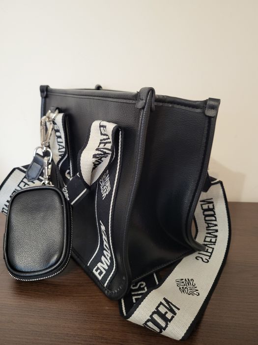 Нова дамска чанта STEVE MADDEN – черна, еко кожа