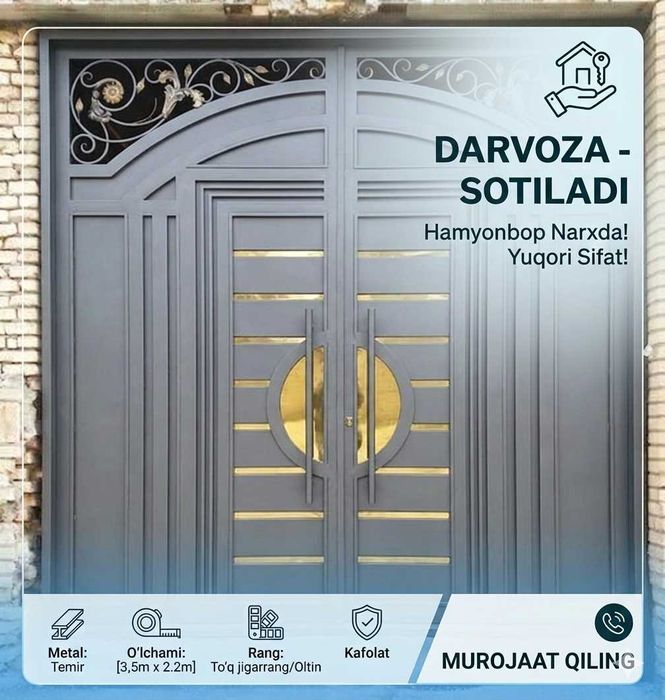 Железные Металлические Ворота, Temir darvoza, Podyezd eshiklar