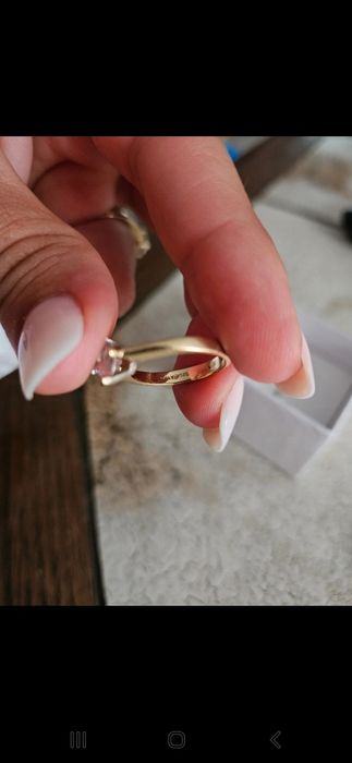 Vand inel din aur de 14k