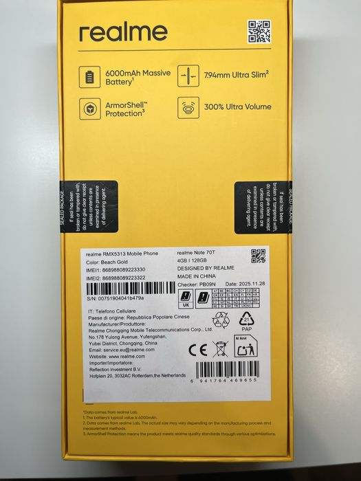 Мобилен телефон RealMe Note70T
