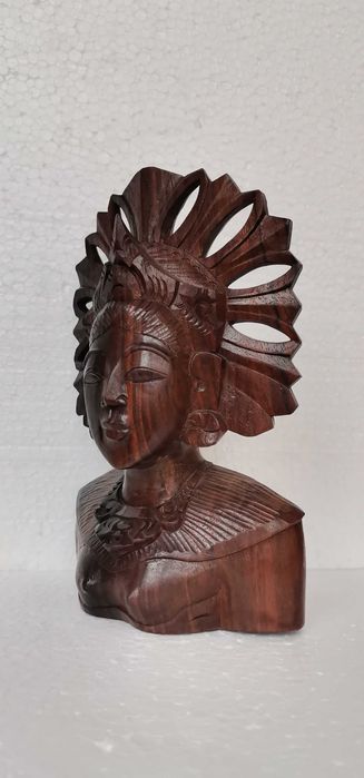 statueta unicat sculptura lemn abanos arta veche,antichitati,figurine