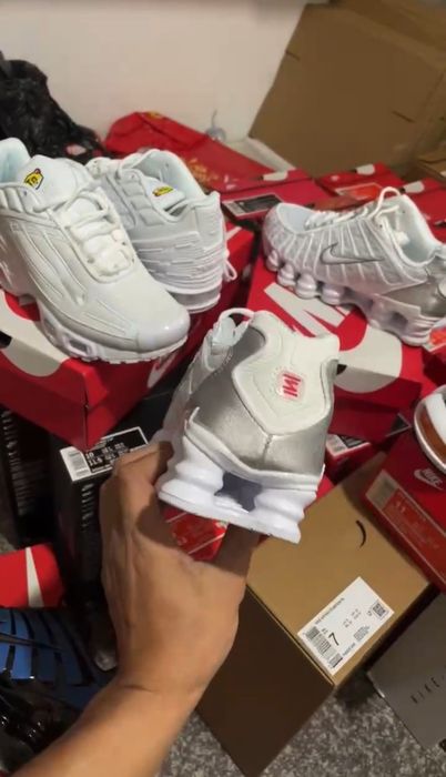Nike shox alb 40-45