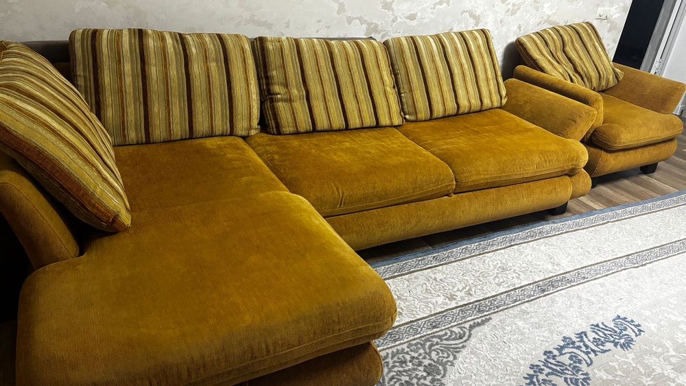 Раскладной диван с креслом