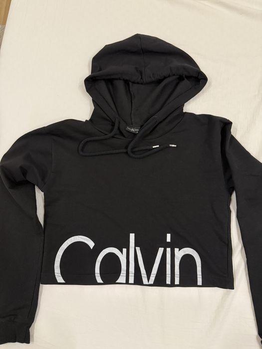Укороченное худи calvin klein jeans