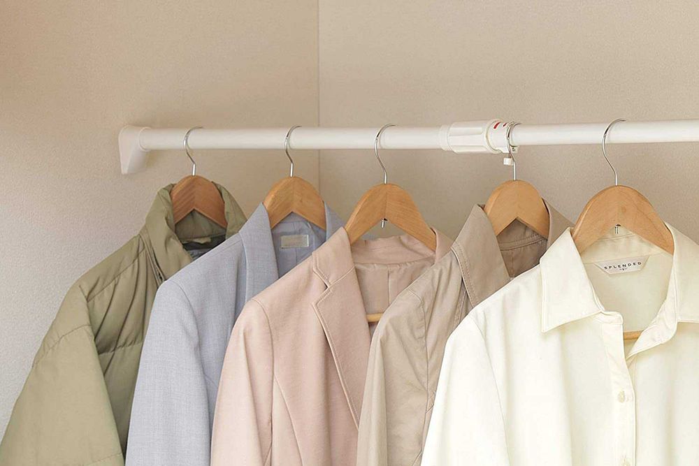 Здрав метален Телескопичен прът бял от 170до280см  , Телескопичен стик