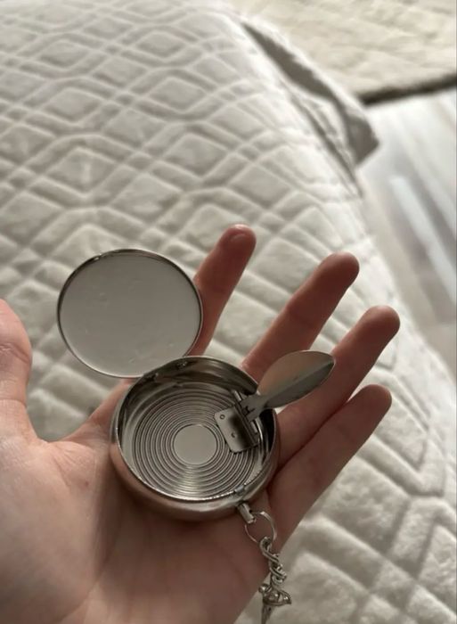 Пепелник за път/ мобилен неръждаема стомана с ключодържател