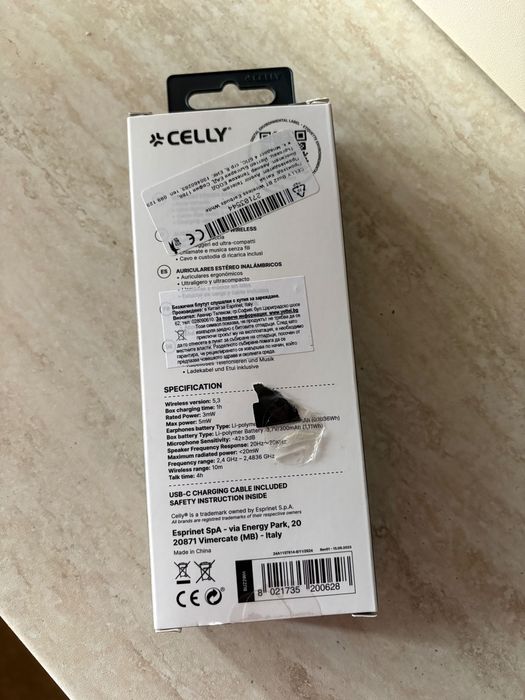 Бели Безжични Слушалки Celly