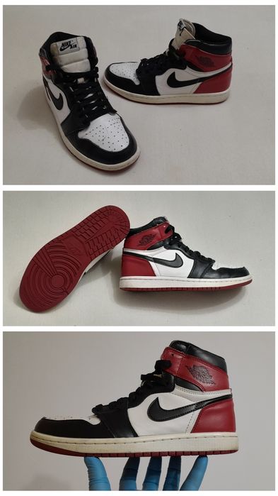 Jordan 1 Retro BG Black Toe, Chicago Bulls, Nr.42 EU