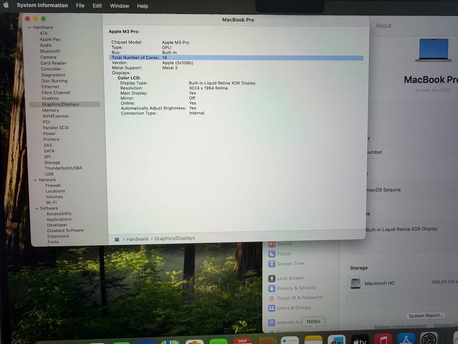 НОВ MacBook Pro 14" M3 PRO 11-CPU/ 14-GPU/ 36GB RAM/512GB SSD ГАРАНЦИЯ