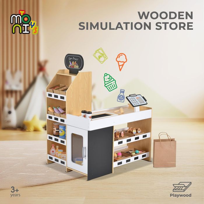 Дървен магазин за игра w10a214