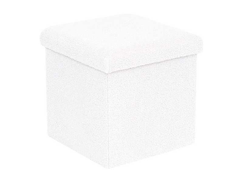 Табуретка, Crystal, Слонова кост, Черен, Сив, Текстил, 38х38х38см.