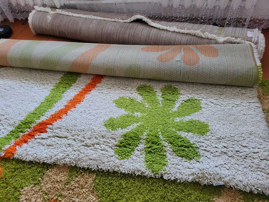 Продам ковер травка 3штуки после стирки