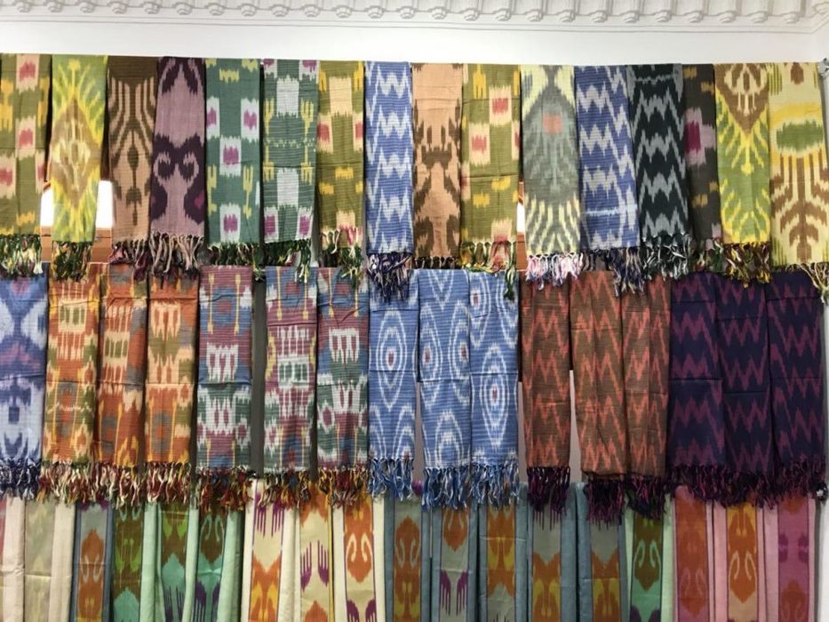 Шарфы национальный 100% щёлк ручная работа