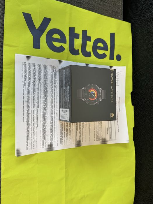 ЗАПЕЧАТАН 46mm Huawei watch GT 5 Yettel Гаранция 2028 Black gt5