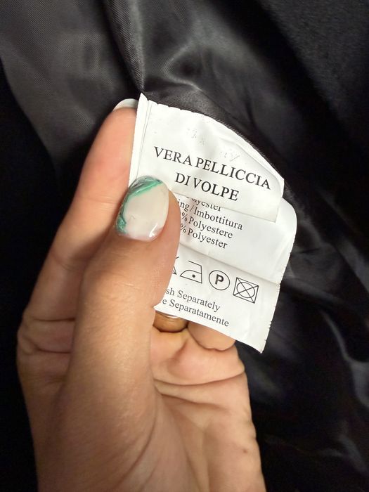 Palton pentru femei cu guler din blana de vulpe