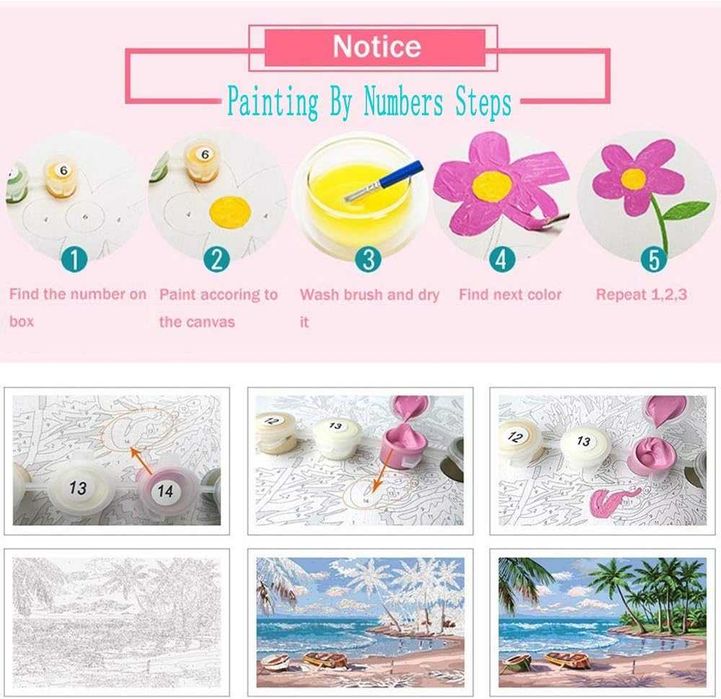 Tucocoo Комплекти за рисуване по номера с рамка Октопод