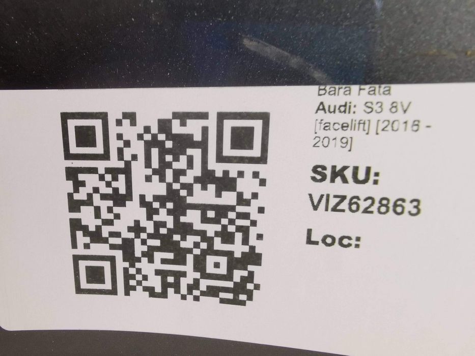Предна броня Ауди С3 / Audi S3 8V [фейслифт] [ - ] Оригинална, в добро