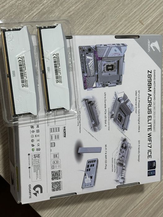 Материнская плата+озу white