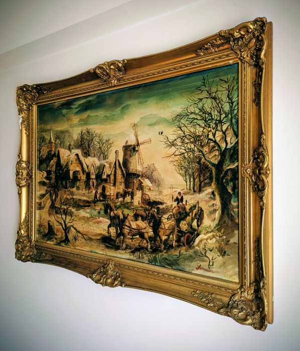 Tablou in ulei pe panza cu semnatura