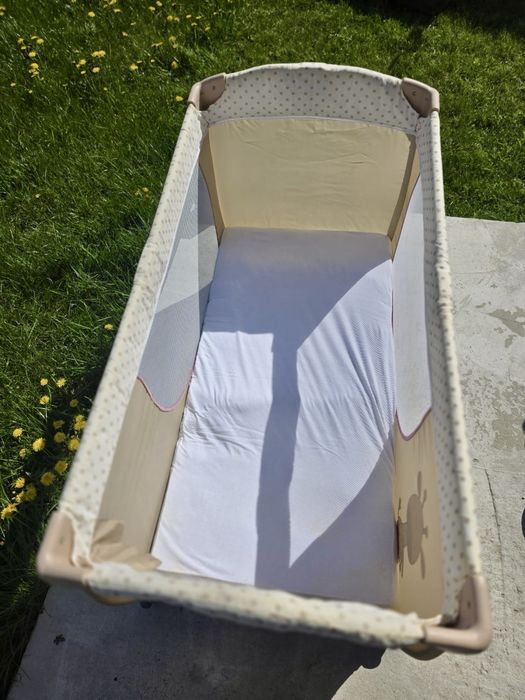 Patut pliabil cu saltea din cocos pentru copii bebelusi