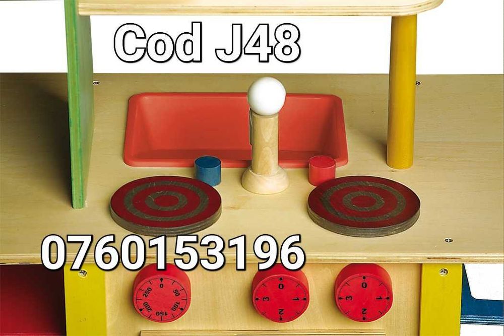 Bucatarie pt copii-3 in 1-Cu aragaz-chiuveta-masina de spalat-Nou- J48