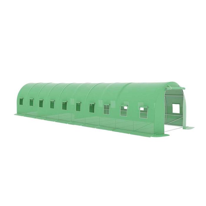 Solar de grădină 10x3x2.5m, polietilenă 240 g/m2, rezistentă la UV, țeavă 26 * 1.2mm