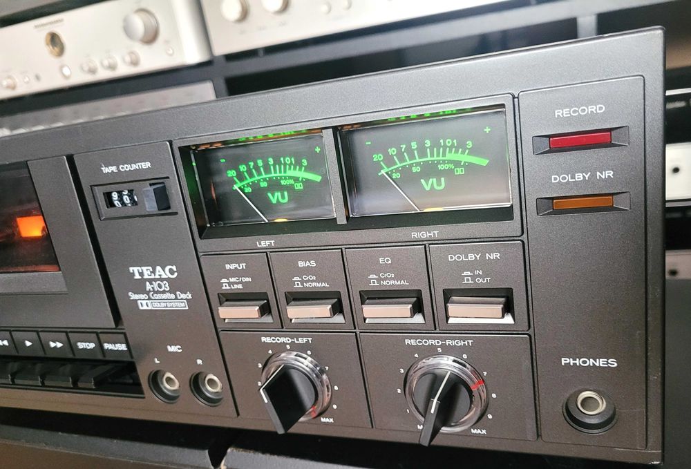 TEAC A-103 deck casetofon vintage cu VU-metre  *1978
