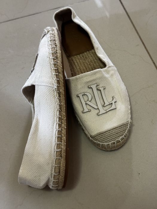 Espadrile/Mocasini  'CAMERYN'Lauren Ralph Lauren pe Alb Natural
