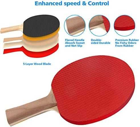 FBSPORT комплект за тенис на маса 2 ракети