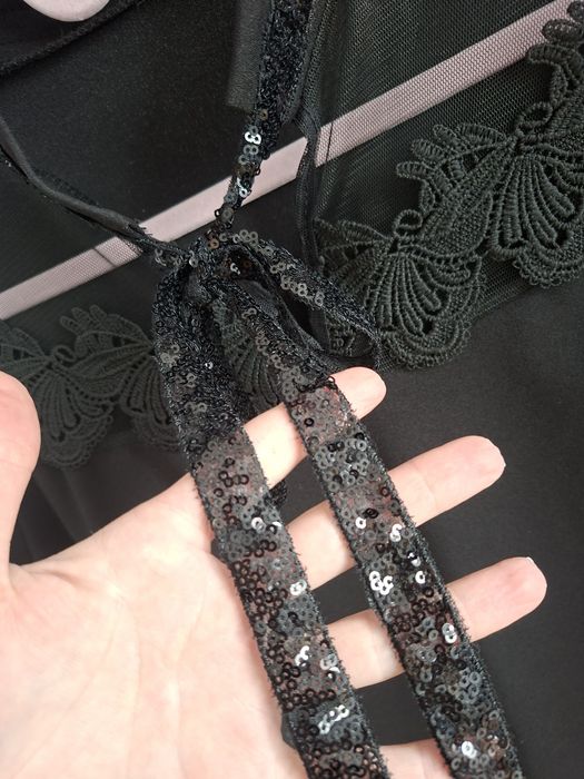 Rochie ocazie cu dantelă și paiete 38, nepurtata