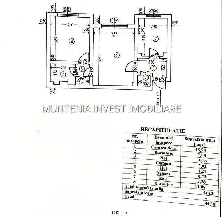 Ap. 2 camere, pretabil spațiu comercial, Bulevardul Frații Golești