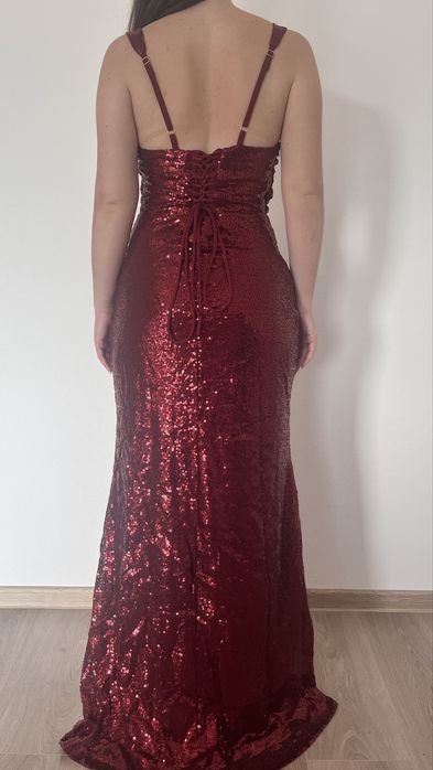 Rochie maxi cu paiete